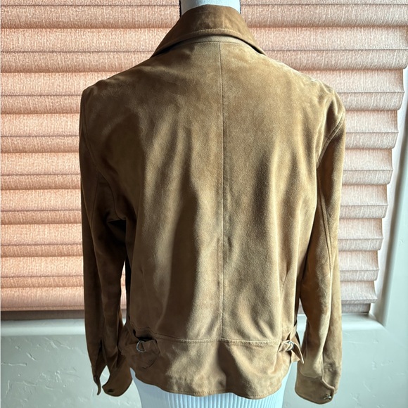 Lauren, Ralph Lauren Women's genuine Tan Suede Jacket - Picture 4 of 7